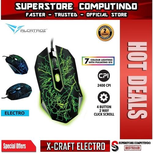 Promo Alcatroz XCraft Classic ElectroMouse Gaming Jakarta Pusat