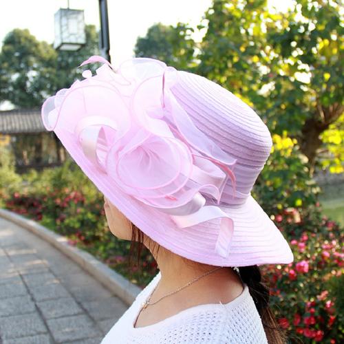 Jual Fashion Women Mesh Kentucky Derby 