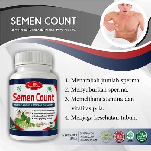 Jual Semen Count Obat Herbal Penambah Jumlah Sperma Perbanyak Air Mani Pria Jakarta Selatan Griya Herbal Abadi Tokopedia