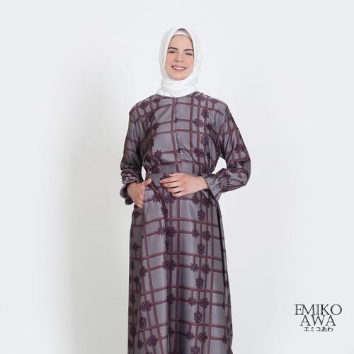 Foto Produk Baju Gamis Wanita Terbaru Sentani - Emikoawa Muslim Maxi Busui Syari - Abu-abu dari emikoawa