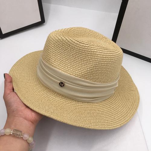 Jual Korean straw heart sun hat elegant 