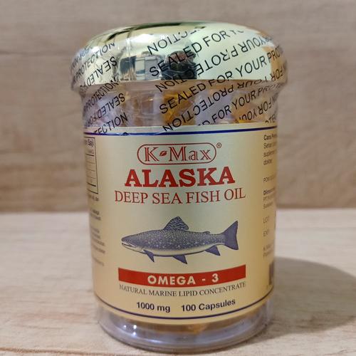 Foto Produk Minyak Ikan Lautan Dalam ALASKA K-MAX Omega 3, 6, 9 (EPA, DHA) - EMAS dari PaRi