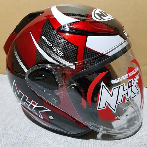 Jual Helm Nhk R6 motif Track Carbon 