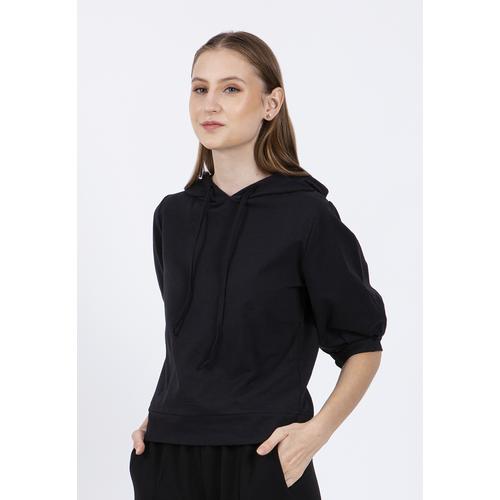 Foto Produk Colorbox Hoodie Sweatshirt Black I-STKKEY220B011 - Hitam, S dari Colorbox Indonesia
