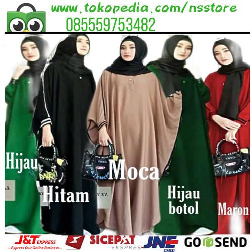Foto Produk Pakistan Abaya / Gamis jumbo / kaftan jumbo big size/ Abaya Jumbo - Mocca dari NS Store