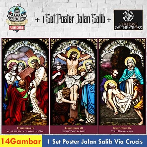 Jual POSTER/GAMBAR + Bingkai Frame SET JALAN SALIB 15 15X30CM - Kota ...