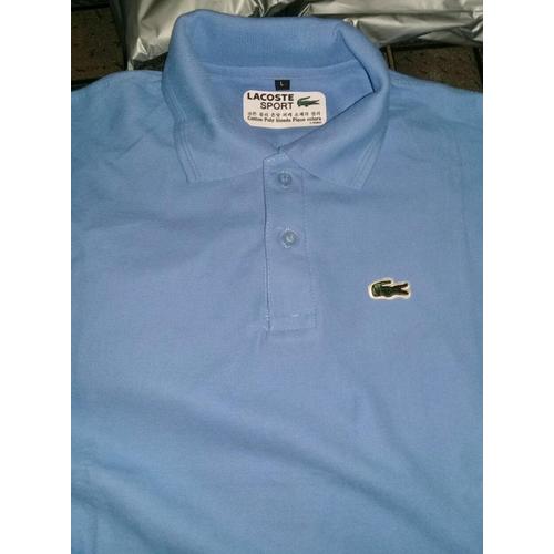 kaos kerah lacoste patch bordir 
