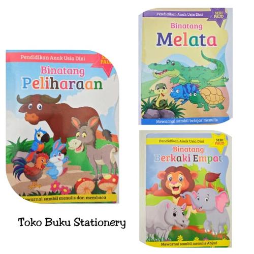 Foto Produk Buku Mewarnai Anak Seri Binatang / Kertas HVS Tebal - MELATA dari Toko Buku dan Stationery