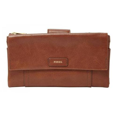 Autentik Fossil Ellis Clutch Brown Code 