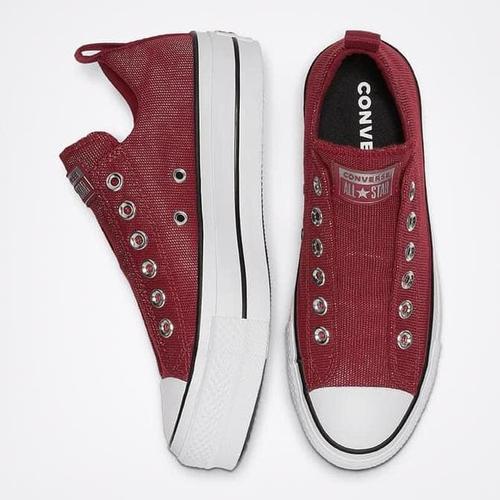 platform converse slip on