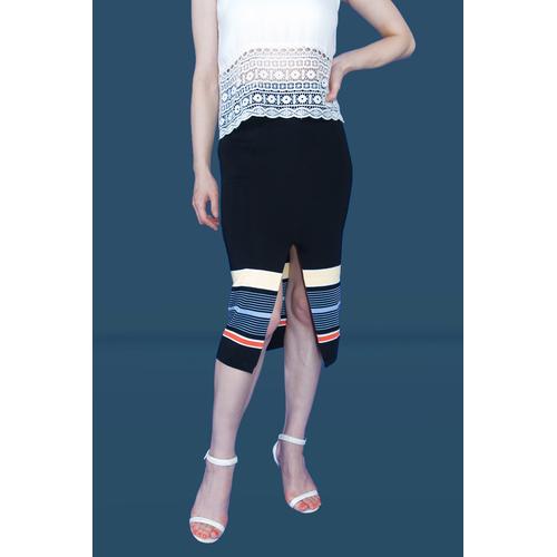slit midi skirt