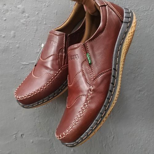 Foto Produk Kickers Sepatu Kulit Asli Casual Pria Slip On Murah Kode KC.6 dari rif&lif store