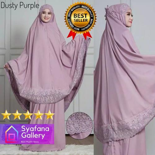Foto Produk Mukena Bordir Katun Siti Khadijah Dewasa Adem dari Syafana Gallery