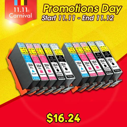 Jual 10pcs printer ink cartridge 364XL 