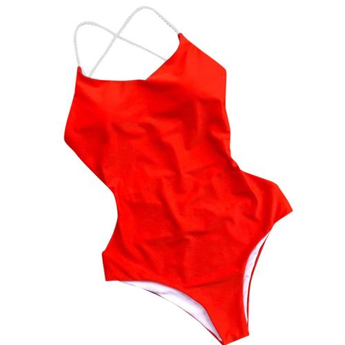 Jual Wanita Seksi One Piece Perban Thong Bikini Swimsuit Swimwear