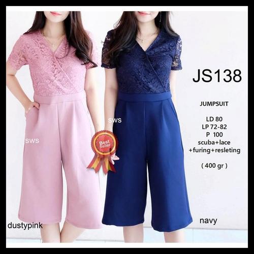 Jumpsuit Kulot Wanita Jump Jamp Suit 