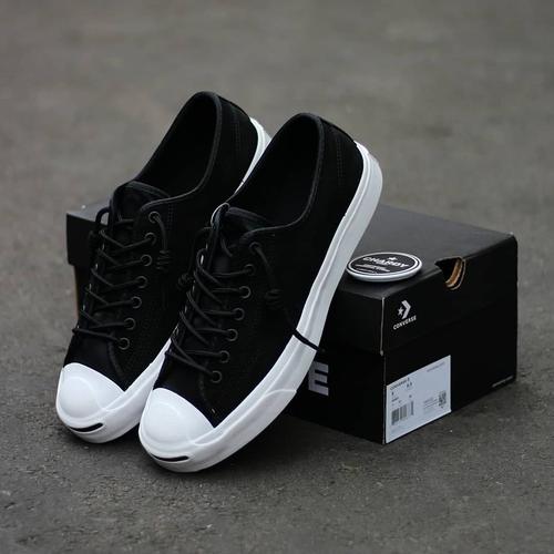 jack purcell converse black leather
