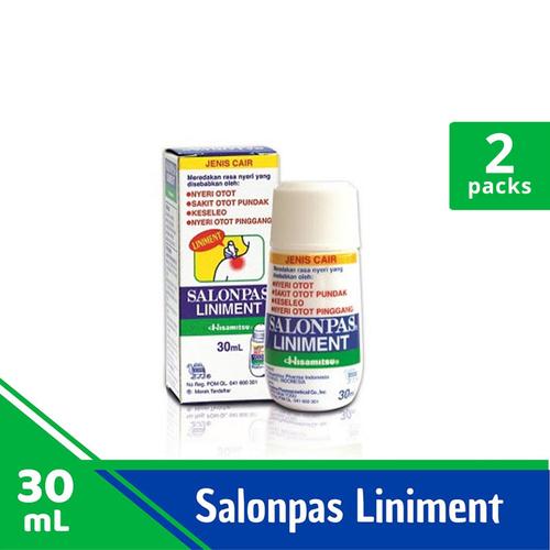 Foto Produk SALONPAS TWINPACK - Liniment Cairan Pereda Nyeri 30 ml dari Hisamitsu
