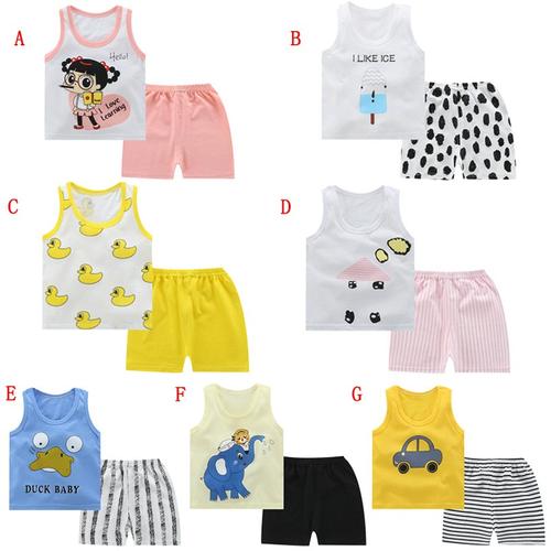 Jual Set Baju Atasan Tanpa Lengan Dengan Gambar Kartun Dan Celana Pendek Jakarta Barat Bambika Tokopedia