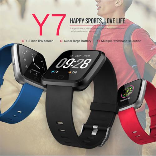 Jual Y7 Smartwatch Waterproof with Heart Rate Sports Smartwatch d3shop -  Jakarta Barat - radja shop28 | Tokopedia