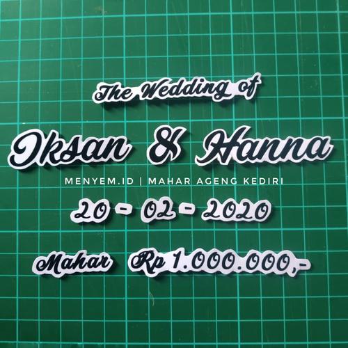 Foto Produk set nama mahar wedding dari maharpare