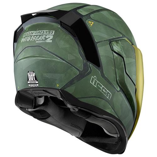 Icon Airflite Battlescar 2 Green Helmet 
