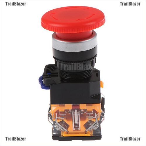 Jual TBID belle 22mm emergency stop switch button big mushroom head red ...