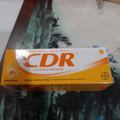 Jual CDR calsium D redoxon tube vit C D B rasa jeruk 10 tablet - Kota ...