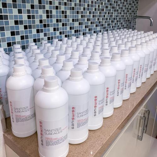 Foto Produk Cairan disinfectant saniswiss Cairan disinfektan 1L anti virus kuman dari gadget_budget