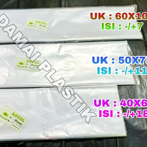 Foto Produk Plastik Kantong Besar Laundry PP Bening 40x60 50x75 60x100 Loundry - 45x65, plastik pp dari DAMAIPLASTIK