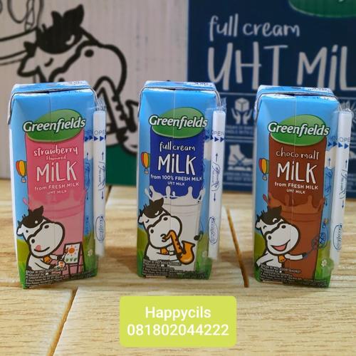 Foto Produk Susu Greenfields 125 ml 1 dus greenfield - Full Cream dari happycils