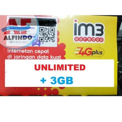 Gambar Kartu perdana indosat 3 gb Unlimited dari AlfindoShop Kab. Bogor Tokopedia