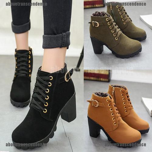 suede high ankle boots