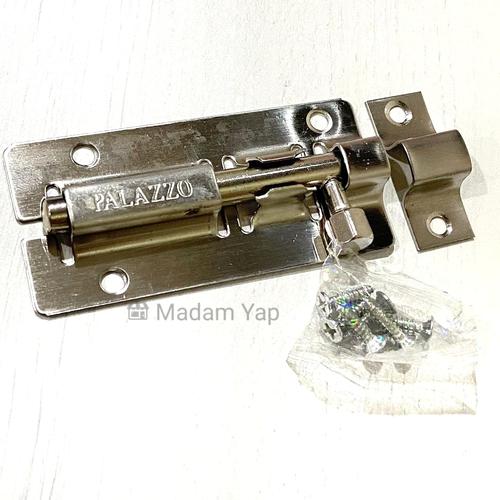 Foto Produk Grendel Pintu 3" Inch Slot Selot Jendela 3 Inc Kunci Kamar Stainlis dari Madam Yap