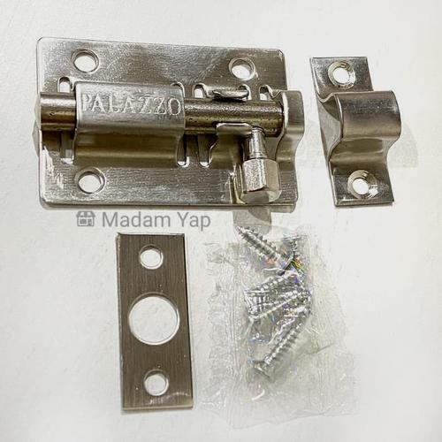 Foto Produk Grendel Pintu 2" Inch Slot Selot Jendela 2 Inc Kunci Kamar Stainlis dari Madam Yap
