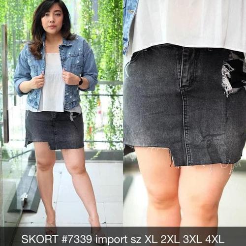 Jual Rok Mini Jeans Wanita Skort 7339 