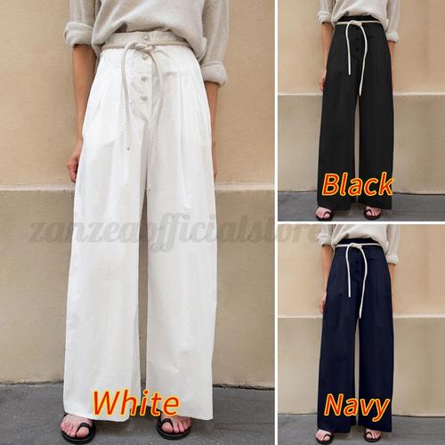 Jual Women Wide Legs Button Front 