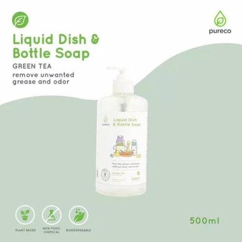 Foto Produk Pureco Liquid Dish And Bottle Soap 500 ml (home size) dari Little Joyce Shop