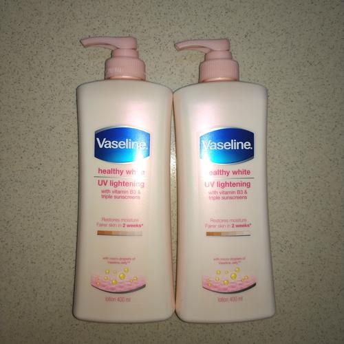 Foto Produk Vaseline Lotion Healthy White UV 400ml dari Brankas Kosmetik