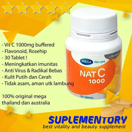 Jual Vitamin C 1000mg Import Mega Nat C Aman Di Lambung 1000 Mg Kota Depok Suplementory Official Tokopedia