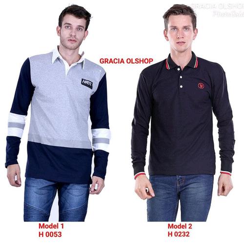 Jual Baju Polo Lengan Panjang Polo Pria Hrcn Baju Kaos Berkerah Lengan Jakarta Selatan Abiel Happyshop Tokopedia