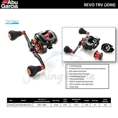 Jual Abu Garcia Revo Trv L Baitcasting Reel Left Handle Jdm Jakarta Utara Fishing Zone Tokopedia