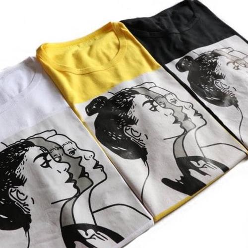 Foto Produk BAJU ATASAN WANITA KAOS FACE JAMAN NOW-BAJU SANTAI KUALITAS BAGUS dari Kedai Dinda