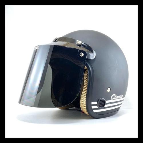 Jual Harga Terbaik Helm Bogo Retro Garis Kaca Datar Injak Helm Motor Sni Kab Bekasi Grady Cardenas Tokopedia