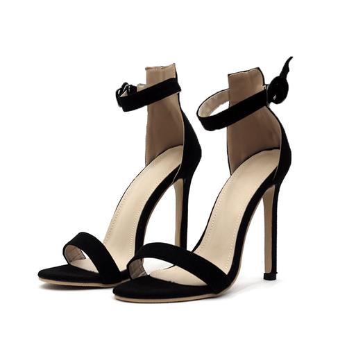 high heels black suede