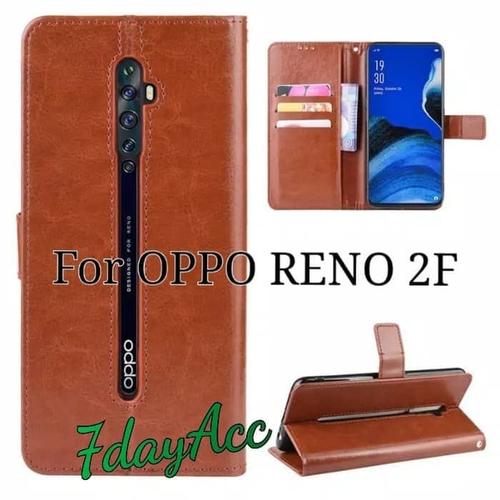 Foto Produk sarung dompet kulit Oppo Reno 2f Reno 2 f flip case cover dari yalen shop