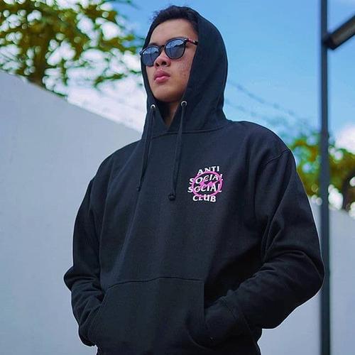 Fragment x ASSC Pink Bolt Hoodie M