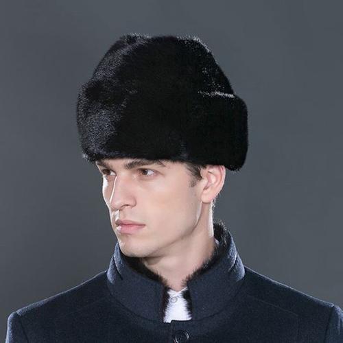Jual Russia 100% Mink Fur Hat hat Men 