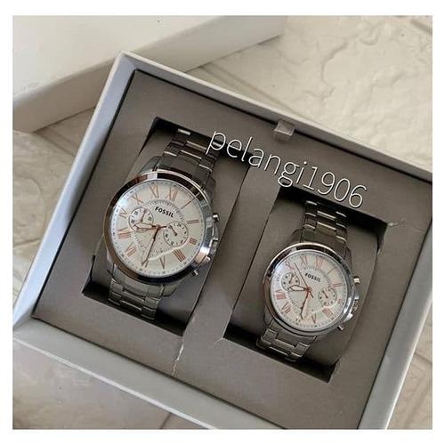 Jual Jam Fossil Couple Watch BQ2180 Set 