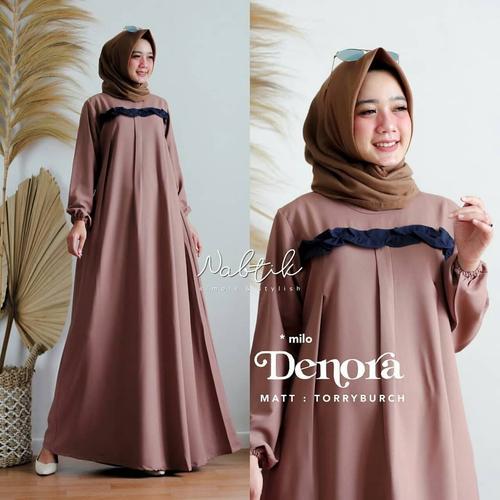 Foto Produk Baju Gamis Wanita Terbaru Denora Dress Termurah dari hijabafwa